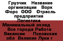 Грузчик › Название организации ­ Ворк Форс, ООО › Отрасль предприятия ­ Логистика › Минимальный оклад ­ 1 - Все города Работа » Вакансии   . Псковская обл.,Великие Луки г.